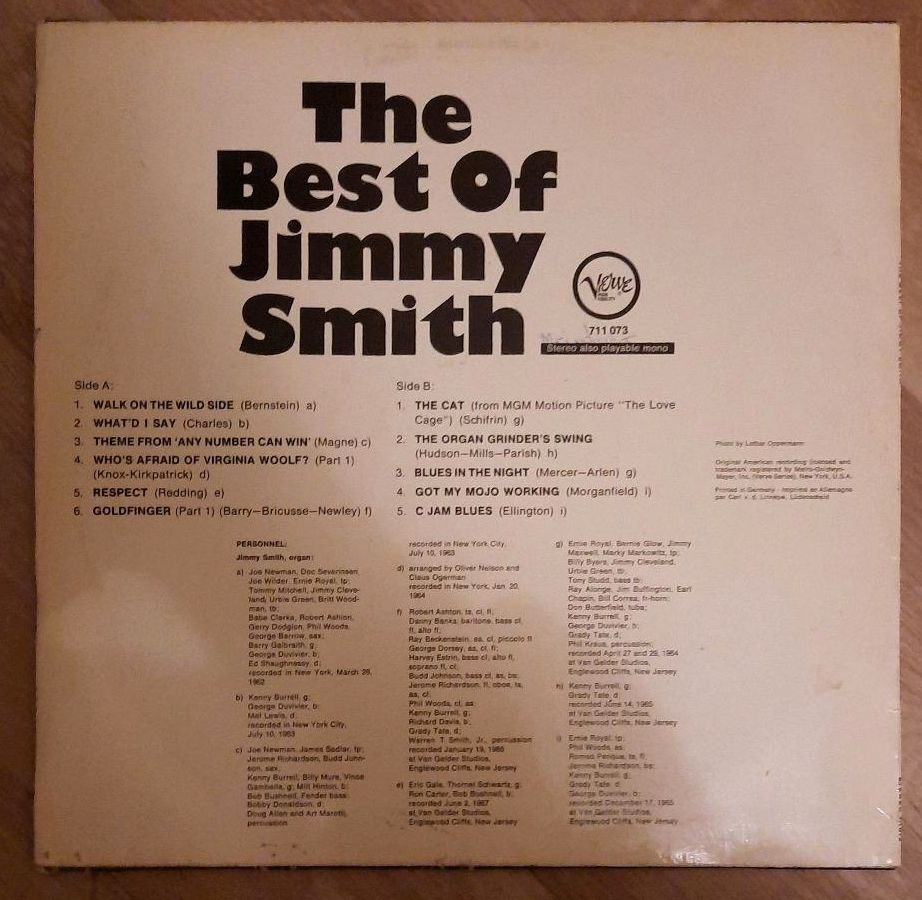 Jimmy Smith - The Best Of - Schallplatte / Vinyl LP - Jazz Soul in Berlin