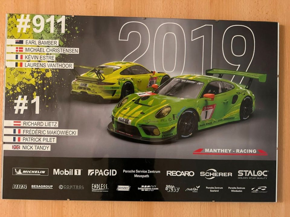 Manthey Racing Poster 2019 Porsche 911 ca. 59 x 40 cm+ Rahmen in St. Ingbert