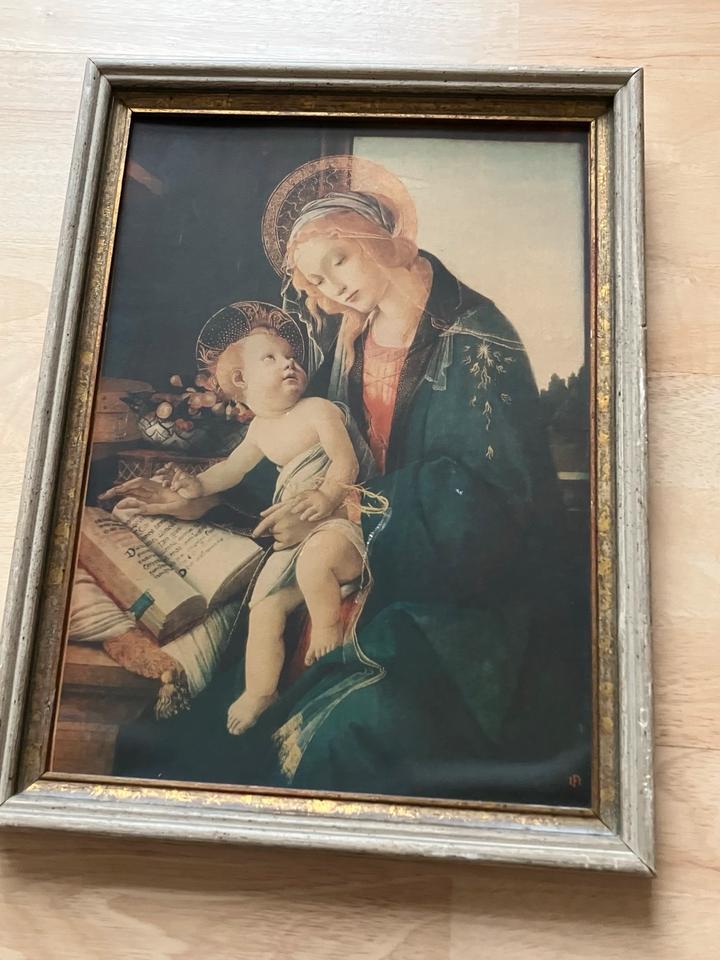 Maria mit dem Buch - Sandro Botticelli Druck Bild 43cmx33cm in Düsseldorf