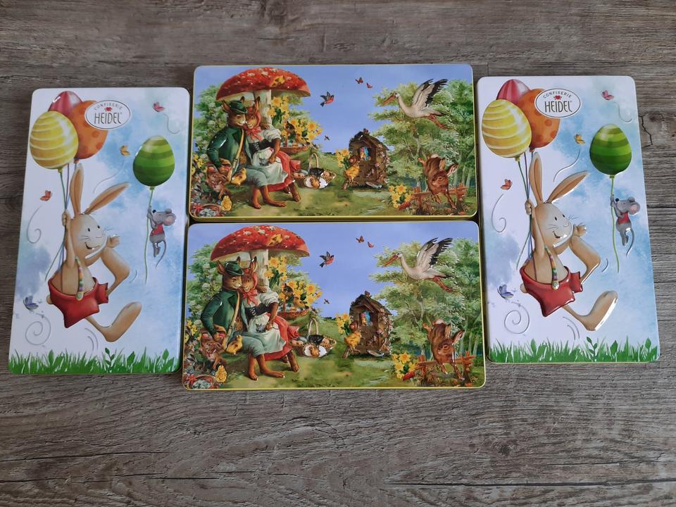 4 x Heidel Ostern Hase Osterhase Schachtel Box Aufbewahrung in Bayreuth