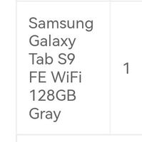 Samsung Galaxy Tab S9 FE WI-FI 128 GB Gray Baden-Württemberg - Konstanz Vorschau