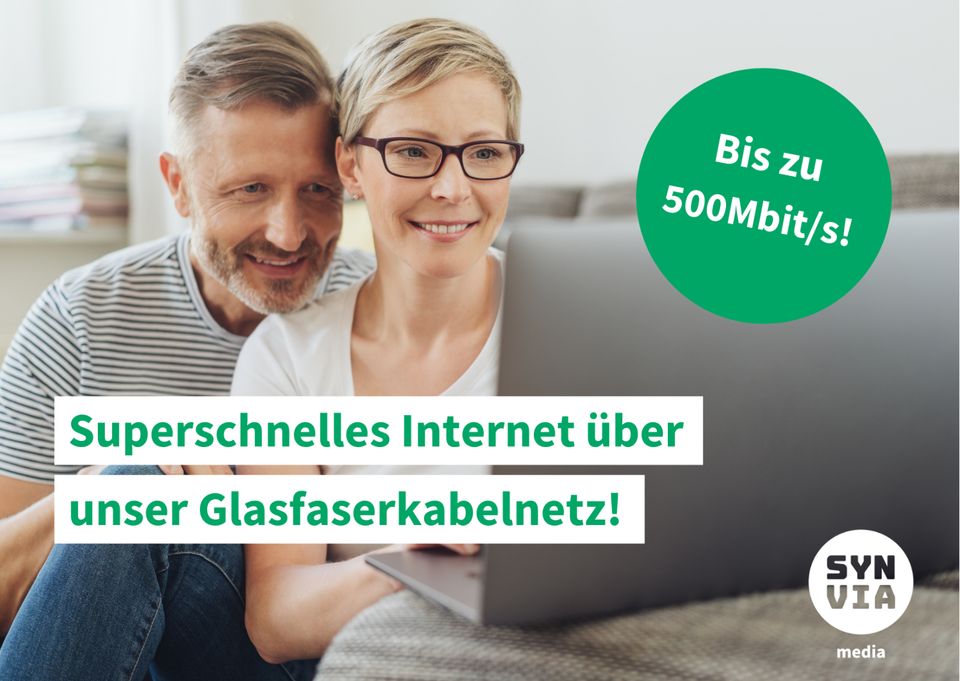 Highspeed Internet über das SYNVIA Glasfaserkabelnetz in Thale-Wendefurth