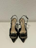 Gaudi Slingbacks – Schwarz mit goldener Schnalle, Größe 37 Köln - Lindenthal Vorschau