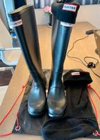 Hunter schwarze Gummistiefel 37 mit Socken Schleswig-Holstein - Norderstedt Vorschau