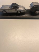 3 Modell Autos 1:43 Mercedes/VW/Porschemit Wohnanhänger Baden-Württemberg - Kirchentellinsfurt Vorschau