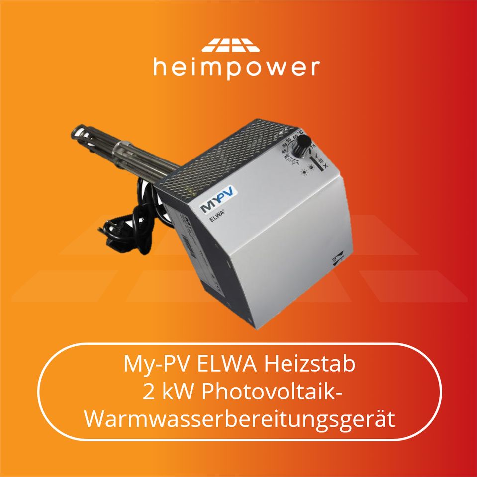 my-PV DC ELWA Elektrisches Photovoltaik-Warmwasserbereitung in Arnsdorf