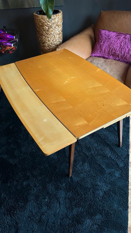 Tisch Vintage Retro Couchtisch ausziehbar 50 60 Cocktail essen in Blaustein