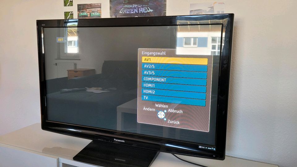 Panasonic Plasma TV 50" mit Fernbedienung Kabel+Fuss in Bremerhaven