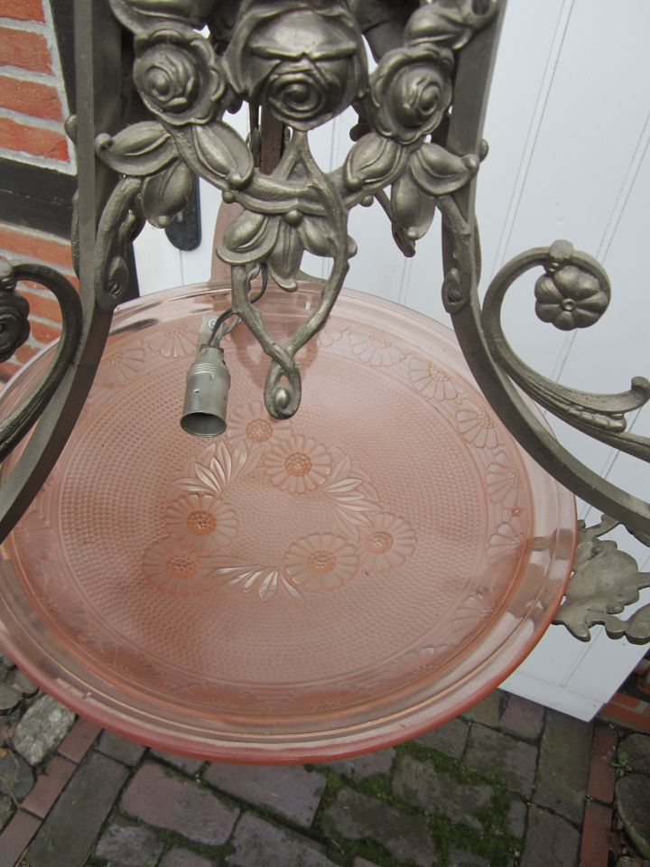antiker Lüster, Art Deko Hängelampe, Deckenleuchte Art Nouveau in Worpswede