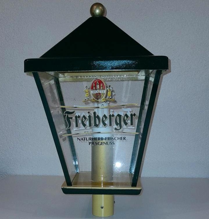 Freiberger Bier Lampe Biergartenlampe Leuchte Leuchtreklame in Bad Belzig