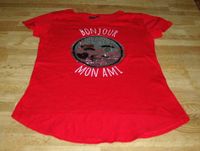 T-Shirt / Schrubbelshirt rot "Bonjour Mon Ami" Gr.158/164 Nordrhein-Westfalen - Senden Vorschau