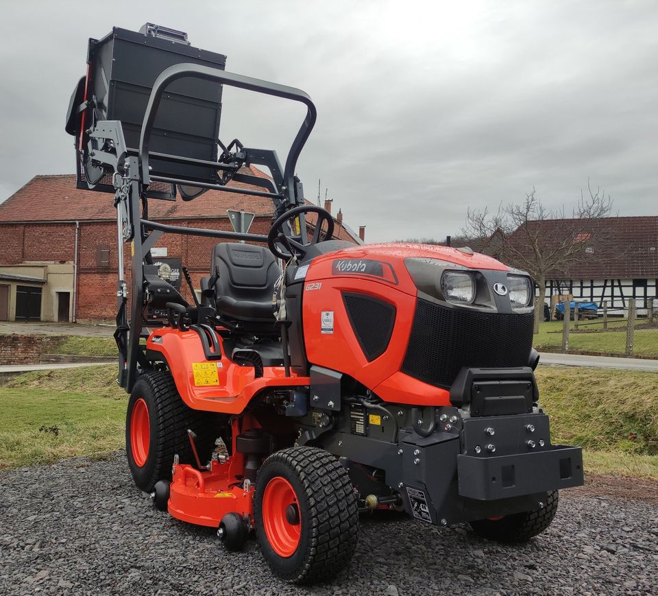 Kubota G231 HD Aufsitzmäher, 1,22m, Hochentleerung, Niehle in Eisenberg