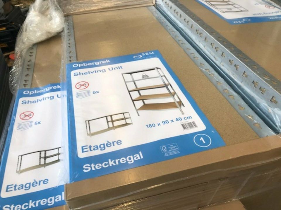 Steckregal Lagerregal Fachbodenregal Werkbank Arbeitstisch NEU !! in Straelen