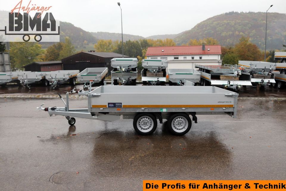 Hochlader Anhänger EDUARD 310x160x30 3000kg Ladehöhe 63cm NEU in Mühlhausen im Täle