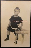 altes Foto antik Kinderporträt c 1920er mißtrauischer kl. Junge Brandenburg - Potsdam Vorschau
