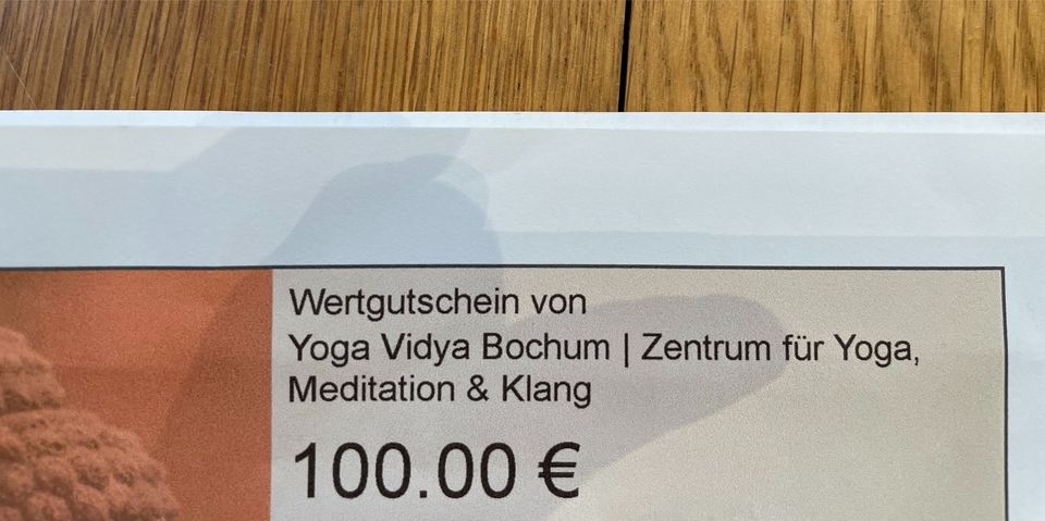 Gutschein Yoga Vidya Bochum 100€ in Bochum