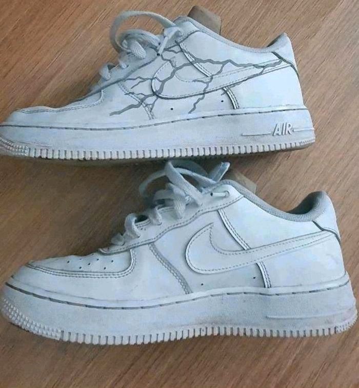 Nike air force 1 mit Blitze Größe 40 Unikat low Schuh in Gronau (Westfalen)