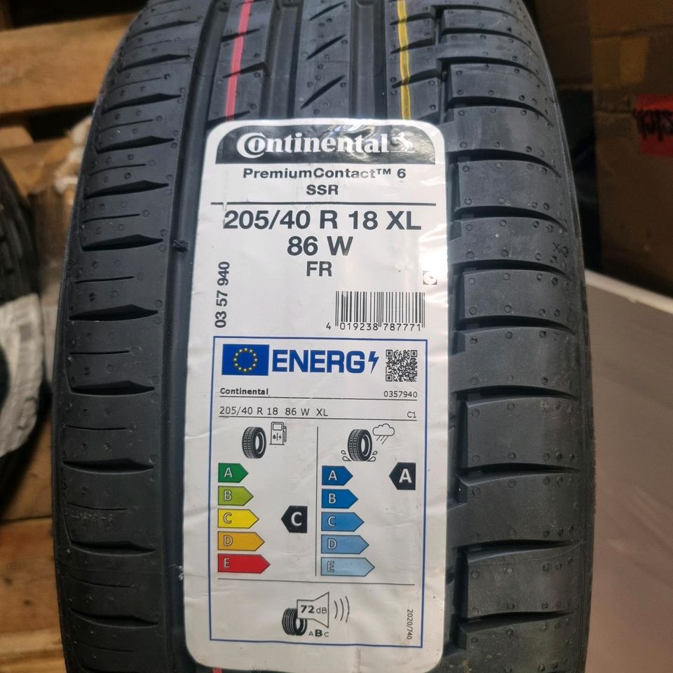 Continental 205/40 r18 - 86W XL Premium Contact 6 SSR in Weißenfeld