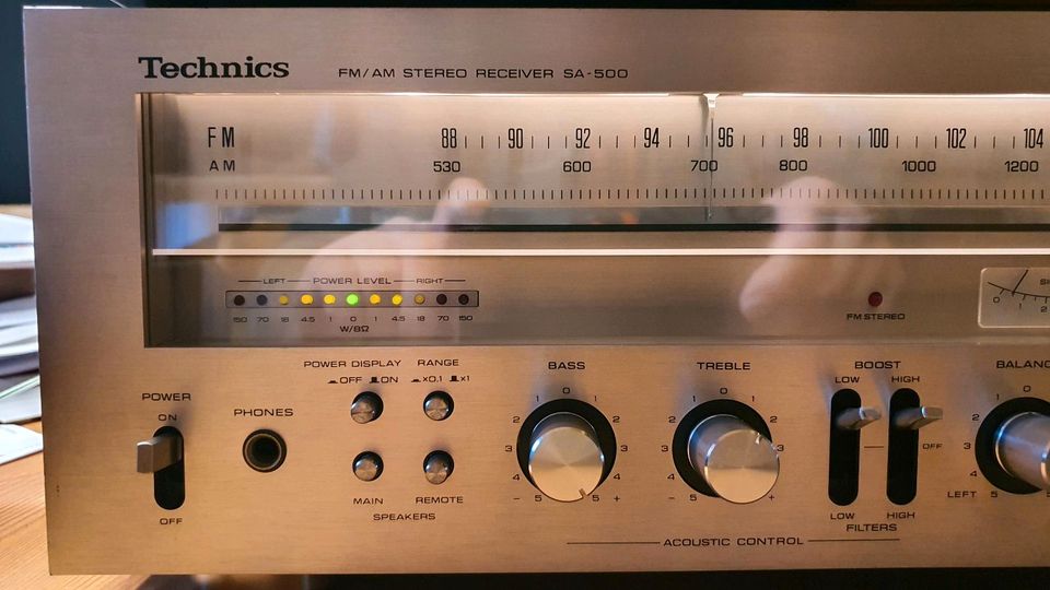 Technics FM/AM Stereo Receiver SA-500 in Kleinwallstadt
