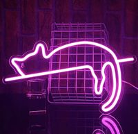 LED Neon Schild Katze Haustier Deko Wandleuchte Licht Lampe Hessen - Bebra Vorschau