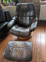 Stressless Reno Leder Sessel inkl. Hocker Braun Relaxsessel Saarland - Blieskastel Vorschau