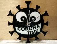 Wanduhr Motiv COVID-19 Corona-Virus Uhr Corona Time Brandenburg - Cottbus Vorschau