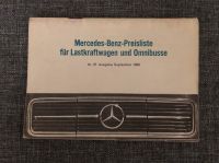 Mercedes-Benz Preisliste für Lastwagen und Omnibusse 09/1969 Bonn - Bad Godesberg Vorschau