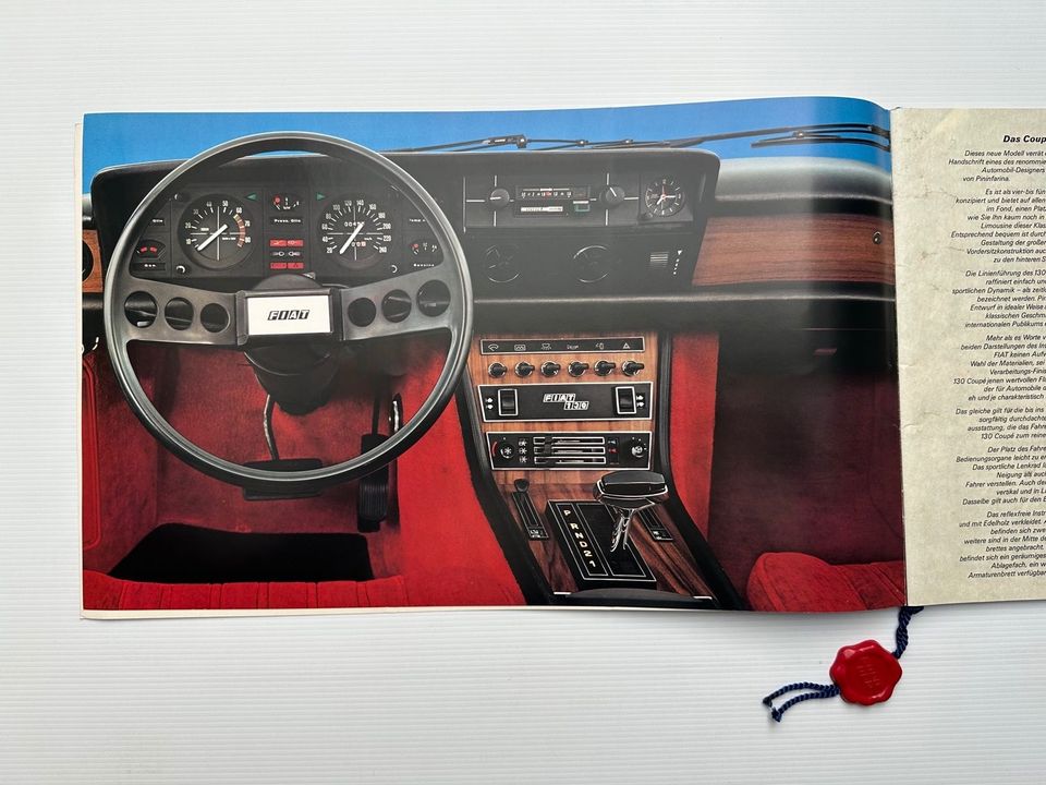 Prospekt / Brochure Fiat 130 Deutsch 1971 Großformat, selten in Montabaur