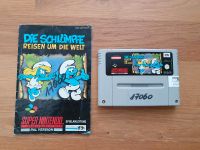 Super Nintendo SNES - Die Schlümpfe inkl. Anleitung Hessen - Grasellenbach Vorschau
