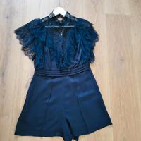 Sandro Jumpsuit mit schwarzer Spitze Hessen - Oberursel (Taunus) Vorschau
