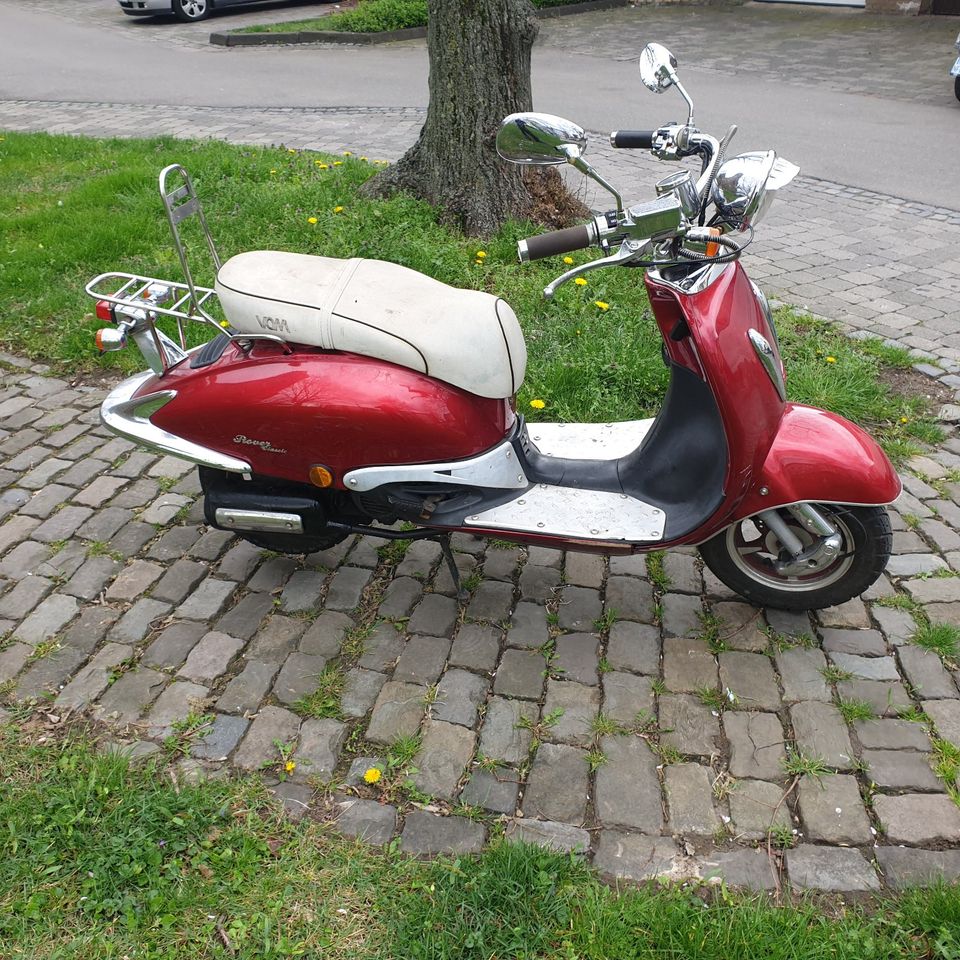 Retro Motorroller Cruiser Eco rot 8271 tkm 2hand 45 km /h in Düren