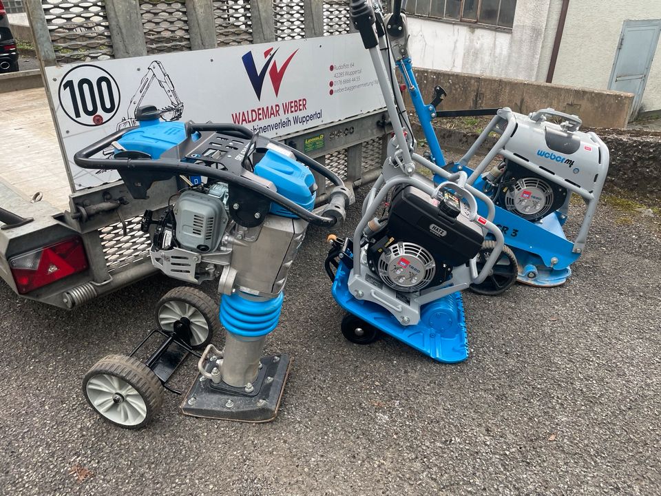 Minibagger 1,7T Bagger Mieten Leihen 85€ Tag /500€ Woche Brutto in Wuppertal