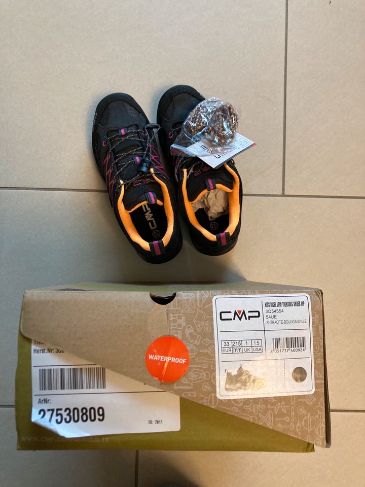 Neue CMP Wanderschuhe in schwarz, orange und rosa in Größe 33 in Ingolstadt