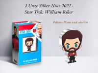 1 Unze Silber Niue 2022 Star Trek William Riker Chibi Coin Niedersachsen - Wittingen Vorschau