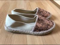 Damen-Espandrilles in der Farbe beige rosé Glitzer Größe 37 Hessen - Buseck Vorschau