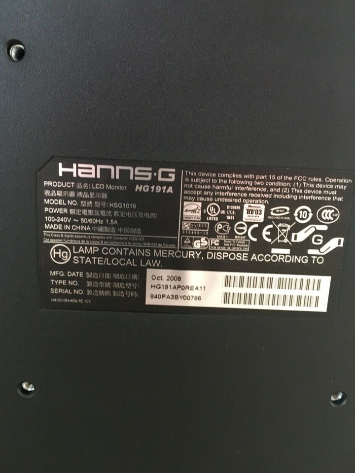 ❤️Hanns Monitor HG191 ❤️ in Schleiz