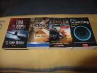 4 Romane -Tom Clancy-Clive Cussler-Frank Schätzing Nordrhein-Westfalen - Langenfeld Vorschau