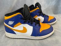 Nike Air Jordan lila/gelb Größe 40 Hessen - Taunusstein Vorschau