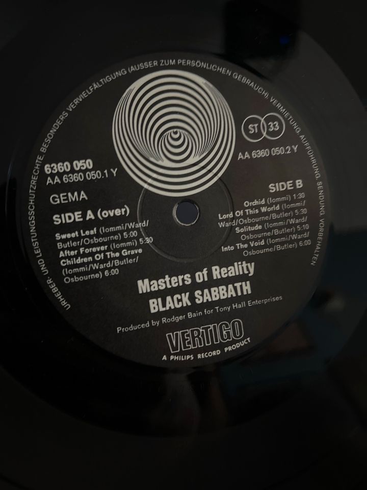 Black Sabbath - Master of Reality VINYL Schallplatte in Duisburg