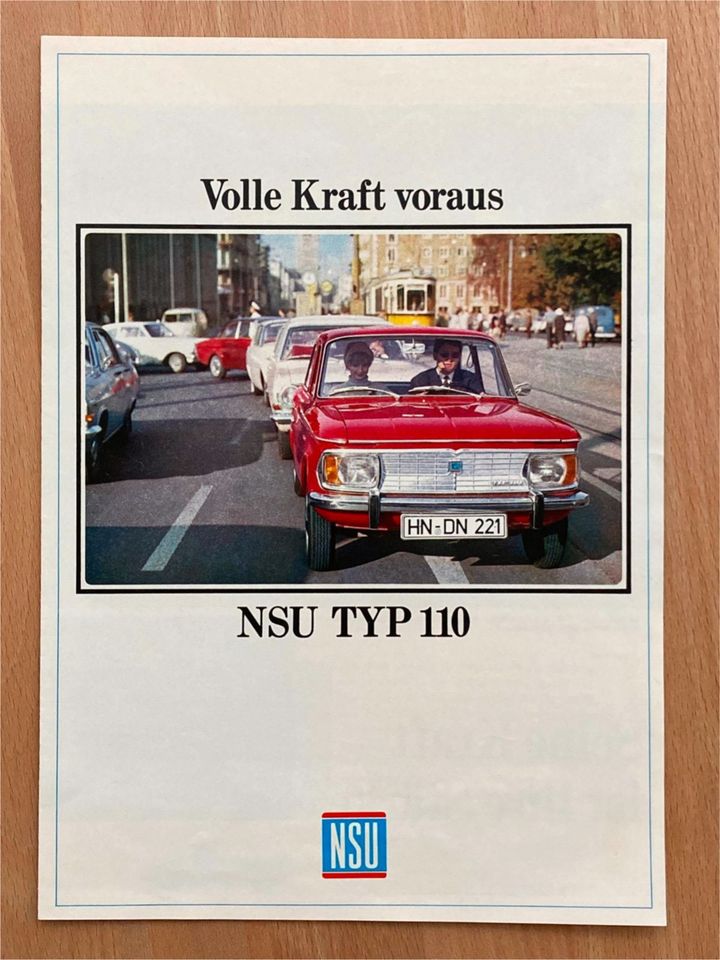 NSU Typ 110, Prospekt, 11/1966, Seiten, deutsch, selten in Kr. Dachau  Dachau eBay Kleinanzeigen ist jetzt Kleinanzeigen