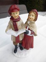Liebliche Figur singendes Kinder Paar mit Gesangsbuch 15,5 cm Sachsen - Grumbach Vorschau