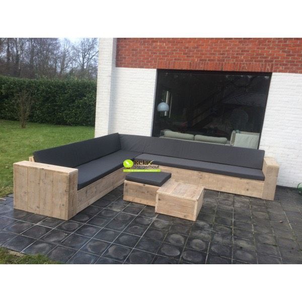 Gartenbank aus Holz Lounge-Sofa Ecklounge Gartenmöbel Gartenset in Düren