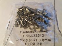 100 Stück Flachsteckhülse - 2,8 x 0,8 - unisoliert - bis 1,0 qmm Schleswig-Holstein - Hoisdorf  Vorschau