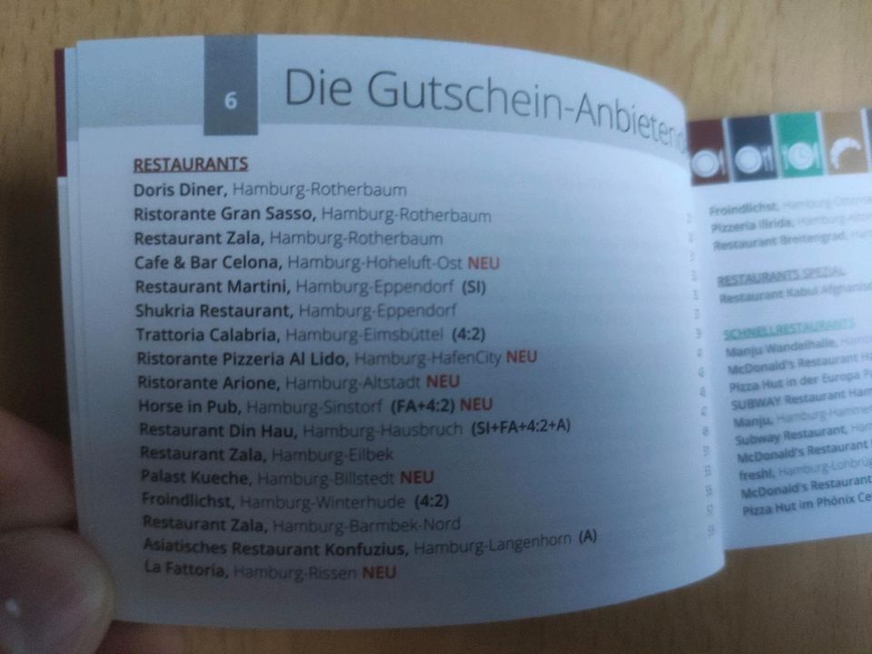 Schlemmerblock 2024 Hamburg Gutscheinbuch - nur 10€ inkl Versand in Hamburg