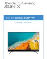 Samsung TV Ue32k4100 Neuwertig Berlin - Neukölln Vorschau