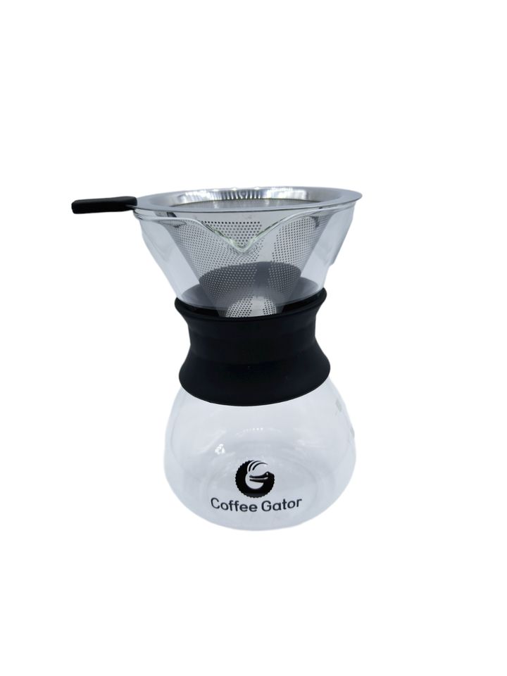 Coffee Gator Kaffeebereiter Pour Over Kaffeebrüher 300ml aus Glas in Velbert