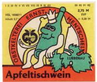 DDR Etikett aus Lübbenau Brandenburg - Lübbenau (Spreewald) Vorschau