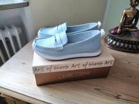 Cesare Gaspari Ledersneakers hellblau Gr.40 Bayern - Augsburg Vorschau