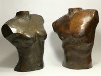 Bronze Paar Mann & Frau Büsten Skulpturen Torso Figuren Thüringen - Erfurt Vorschau