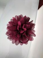 Haargummi Clip Blume dunkelrot bordeaux gold Haarspange Haarclip Baden-Württemberg - Schwieberdingen Vorschau